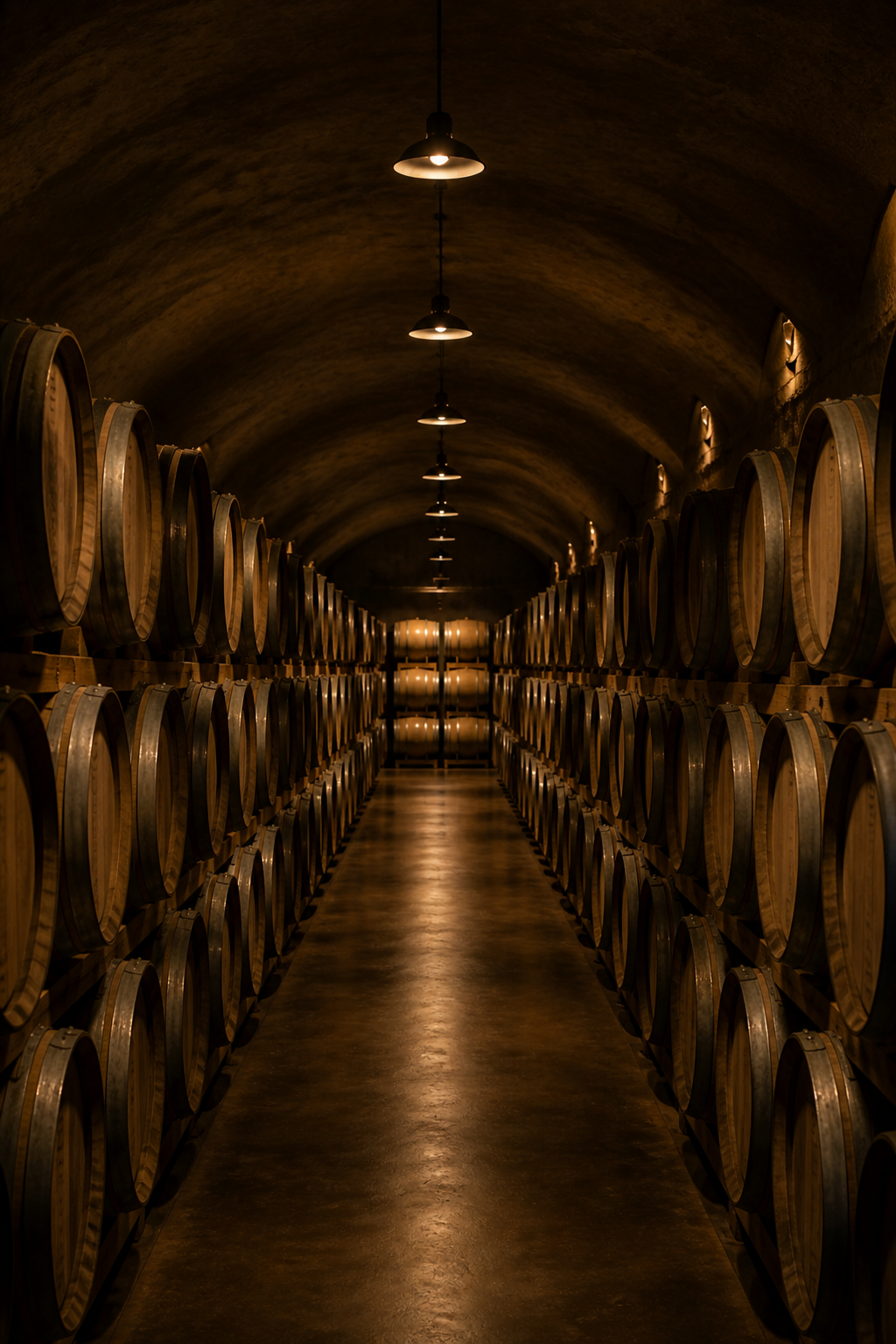 Bodega Vinigalicia con barricas en Chantada, Galicia